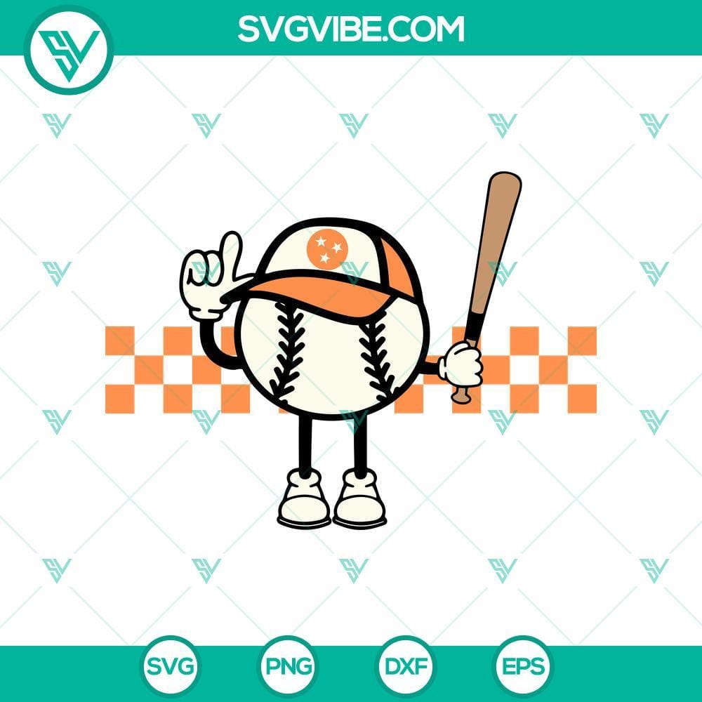 Tennessee Volunteers baseball SVG PNG Cut Files Tennessee Volunteers baseball themed SVG and PNG cut files for crafting and digital projects. Great for fans of the Volunteers team.