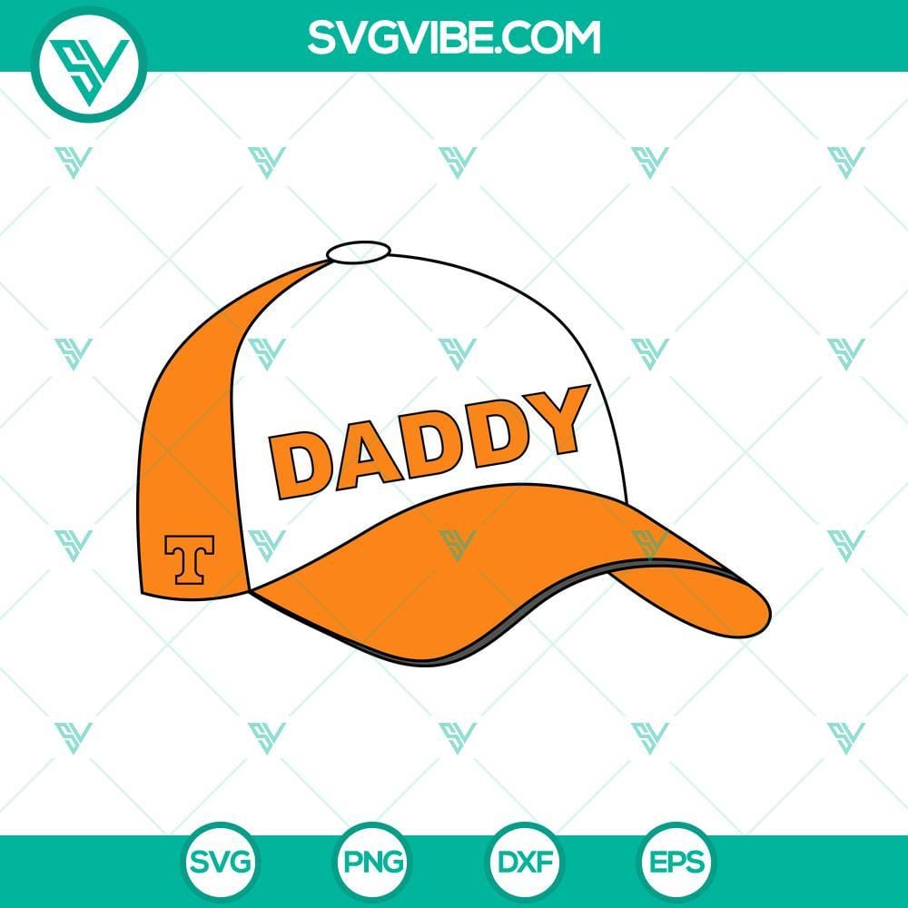 Tennessee Volunteers Daddy Hat SVG PNG Tennessee Volunteers daddy hat design in SVG and PNG format, perfect for fans.