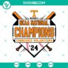 Tennessee Volunteers NCAA National Champions 2024 SVG logo design with team colors and year, ideal for sports merchandise and fan memorabilia.