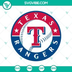 Texas Rangers baseball logo SVG file for sharing online. Great for fans and DIY projects.