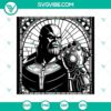 Colorful Stained Glass Thanos vector art in Marvel's graphic style, high-quality SVG design for digital use.