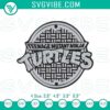 TMNT logo embroidery patterns for Teenage Mutant Ninja Turtles fans, high-quality digital files for crafting.