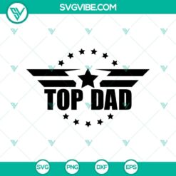 Top Gun Best Dad SVG for Father's Day, featuring a pilot helmet and the text "Best Dad". Perfect for Father's Day gifts. SVG & PNG formats.