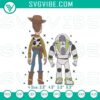 Buzz & Woody "You've Got a Friend" embroidery patterns inspired by Pixar's Toy Story movie, available as digital files.