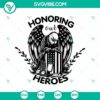 Eagle & US flag military SVG, patriotic tribute design for heroes.