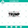 Trump 2024 silhouette vector clipart in SVG and PNG format for digital use, featuring a bold and modern design.