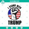 Trump support SVG and vector PNG clipart silhouette design for digital products.