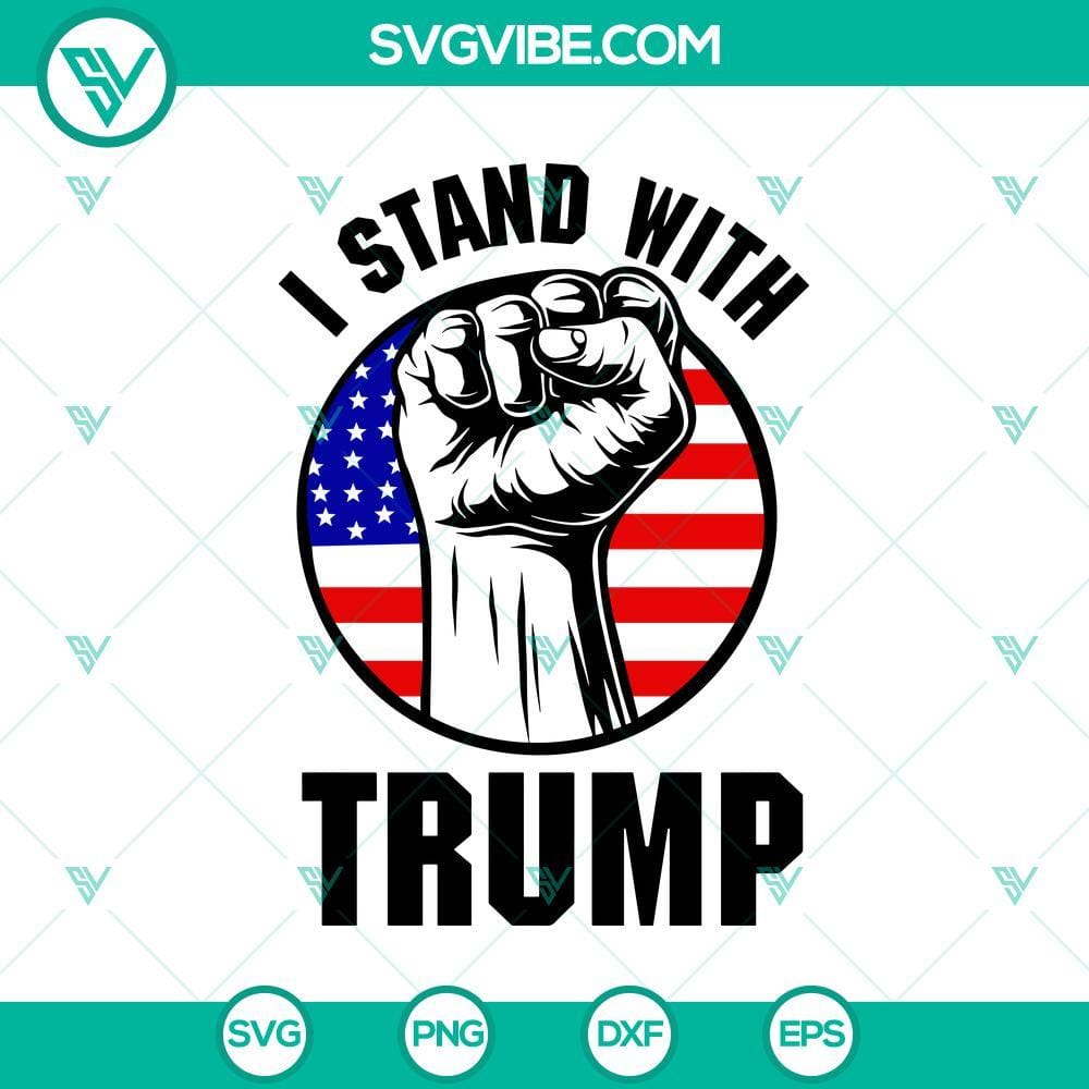 Trump Support SVG, Trump Vector PNG Clipart Silhouette Trump support SVG and vector PNG clipart silhouette design for digital products.