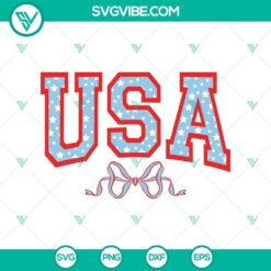 US patriotic SVG design featuring a flirty ribbon for 4th July celebrations, in SVG and PNG formats.