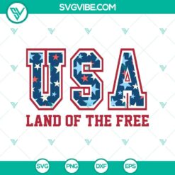 US Land of Liberty SVG with 4th July and Freedom Day celebration theme. Patriotic graphics for Independence Day crafting projects.