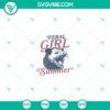 Vintage summer opossum SVG design with feral girl, perfect for digital projects and crafts with a unique touch.
