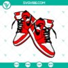 Air Jordan sneakers SVG with Nike Air design, Jordan shoe clipart for digital use.