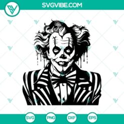 Beetlejuice horror movie SVG and PNG file featuring iconic Beetlejuice text design for Halloween crafts and projects.