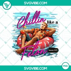 Chillin like a Felon Summer 2024 clipart featuring trendy summer elements perfect for digital designs.