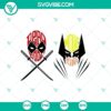 Deadpool and Wolverine best friends SVG bundle for Cricut featuring Marvel characters, ideal for crafting projects.
