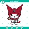 Kuromi Arizona Diamondbacks Baseball SVG featuring Sanrio MLB design. Bold Kuromi Baseball SVG for fans.