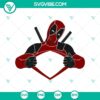 Deadpool and Wolverine custom SVG design for download as PNG file. Bold red and black superhero vector graphic.