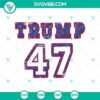Distressed Trump 47 SVG featuring a unique design of Donald Trump, perfect for various digital projects.