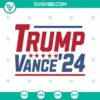 Distressed Trump Vance 2024 SVG with vintage Republican design for Trump Vance '24 supporters.