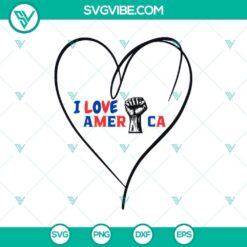 I Love America Fight SVG, Donald Trump Fight Shooting SVG PNG