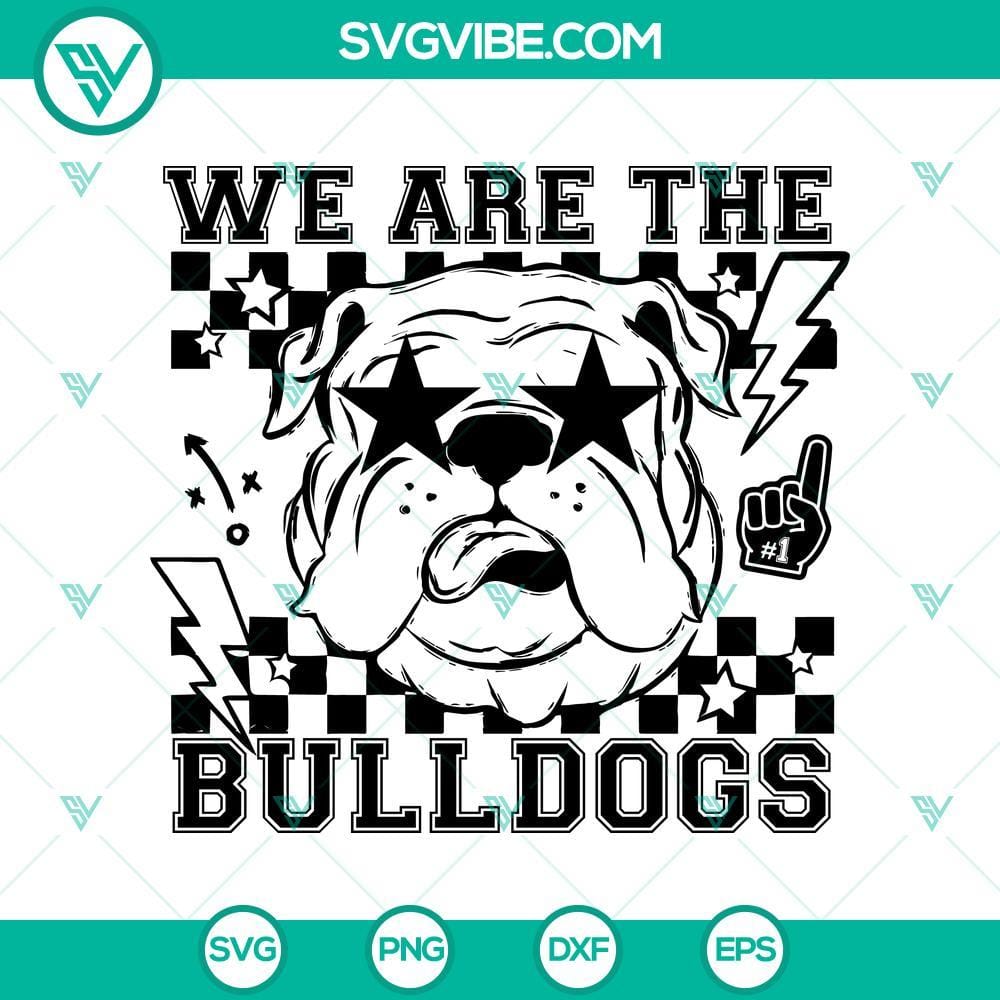 We Are The Bulldogs SVG, Georgia Football SVG, Mascot School SVG Cricut Georgia Bulldogs football mascot school design SVG for Cricut. Perfect for Georgia fans to craft and show support.