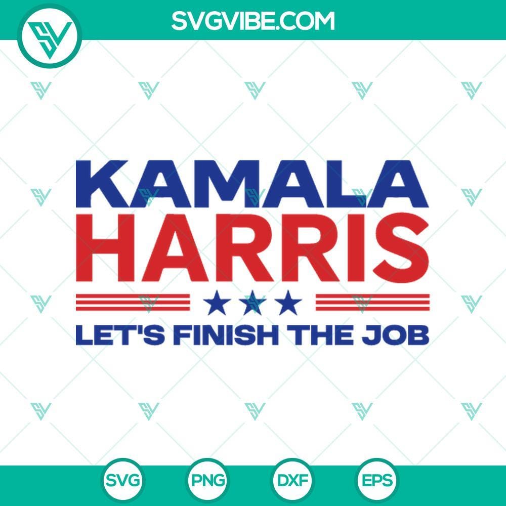 kamala-harris-let-s-finish-the-job-svg-kamala-harris-2024-svg-kamala-harris-svg-png-mockup.jpg Kamala Harris Let's Finish The Job 2024 campaign design, SVG and PNG format for digital use.