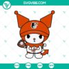 Kuromi Baltimore Orioles Baseball MLB SVG design for Cricut, featuring Sanrio Orioles Baseball Team. Perfect for crafting projects.