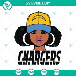 LA Chargers girl SVG, Chargers Girl SVG, Los Angeles Chargers SVG, Chargers Football SVG