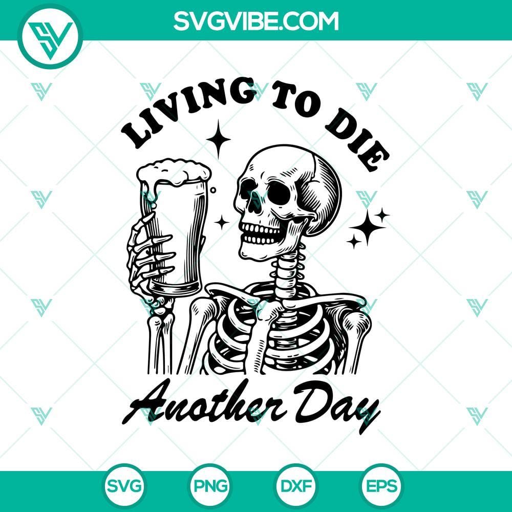 living-to-die-another-day-svg-skeleton-beer-halloween-svg-skeleton-halloween-svg-png-cricut-mockup.jpg Skeleton Beer Halloween SVG for Cricut, featuring "Living To Die Another Day" design in PNG format. Perfect for Halloween projects.