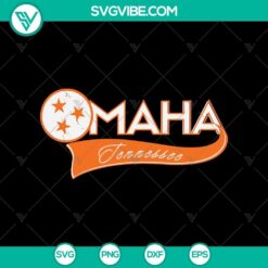 Omaha Tennessee Volunteers baseball SVG design for fans.