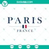 Paris France themed vector clipart in SVG and PNG formats for digital designs.