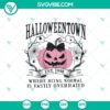 Pink Pumpkin Halloween Town and "Being Normal Is Overrated" SVG design perfect for Cricut, with spooky and cute Halloween vibes.
