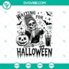 Skeleton mom and skull design for Halloween, featuring a mom skeleton holding a drink. Perfect for Halloween crafts.