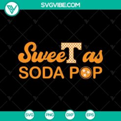 Tennessee Vols themed SVG and PNG design featuring sweet soda pop perfect for crafts and apparel.
