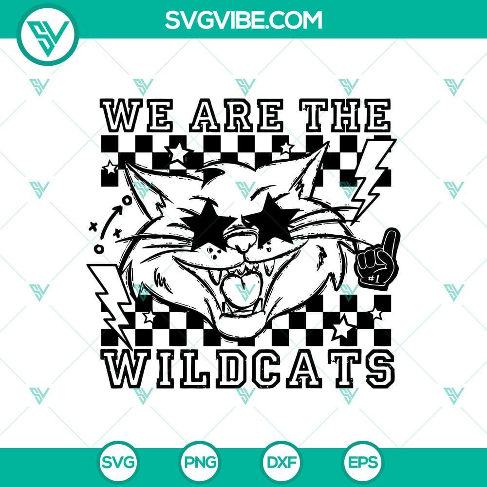 Wildcats Preppy Mascot SVG, Wildcats SVG Bundle, Wildcats Baseball SVG Cricut Wildcats preppy mascot design in a bundle for baseball, suitable for Cricut SVG projects.