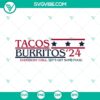 Tacos Burritos 24 SVG with Let's Get Some Food design for Cricut projects. Tacos and burritos SVG PNG for crafting.