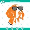 Tennessee Volunteers Smokey mascot SVG design in bold Tennessee orange, ideal for sports fan merchandise.