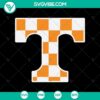 Tennessee Vols checkered SVG with Tennessee Volunteers logo in checkerboard design, ideal for fans and craft enthusiasts.