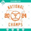 Tennessee Volunteers Baseball SVG celebrating National Champs 2024, sports design for crafting projects.