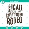 Rodeo SVG design with Bronco Cowboy Life and skeleton cowboy. Ideal for Western-themed digital products.