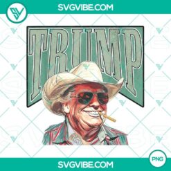 Trump Cowboy Western and Make America Great Trump Daddy PNG featuring Western Donald Trump and Cowboy Trump.