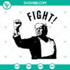 Trump Fight Fight Fight and Rally Shooting 2024 design in SVG and PNG format for Cricut crafts.