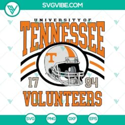 University Of Tennessee Volunteers 1794 SVG PNG, Tennessee Volunteers Football SVG PNG