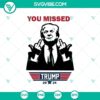 Trump 2024 SVG design with shooting target, perfect for Trump rally supporters. Available in PNG, EPS, DXF formats.