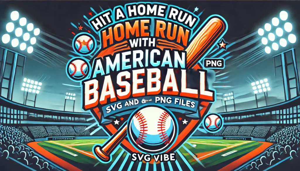 Hit a Home Run with American Baseball SVG and PNG Files on SVG Vibe