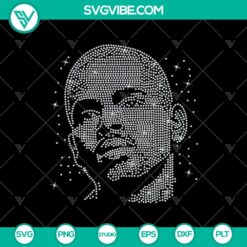 Chris Brown rhinestone template SVG for Cricut & Silhouette, digital download. Ideal design for crafting projects.