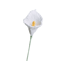 Crochet calla lily afghan stitch pattern with video tutorial, available as a PDF download.