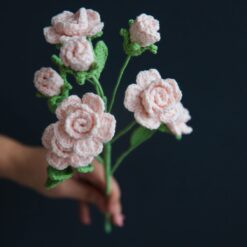 Crochet Barbie Rose Flower - PDF Pattern with Free Video Tutorial