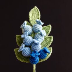 Crochet Blueberry Branch - PDF Pattern with Free Video Tutorial