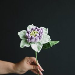 Crochet Clematis Florida - detailed PDF pattern and video tutorial for a beautiful flower design.